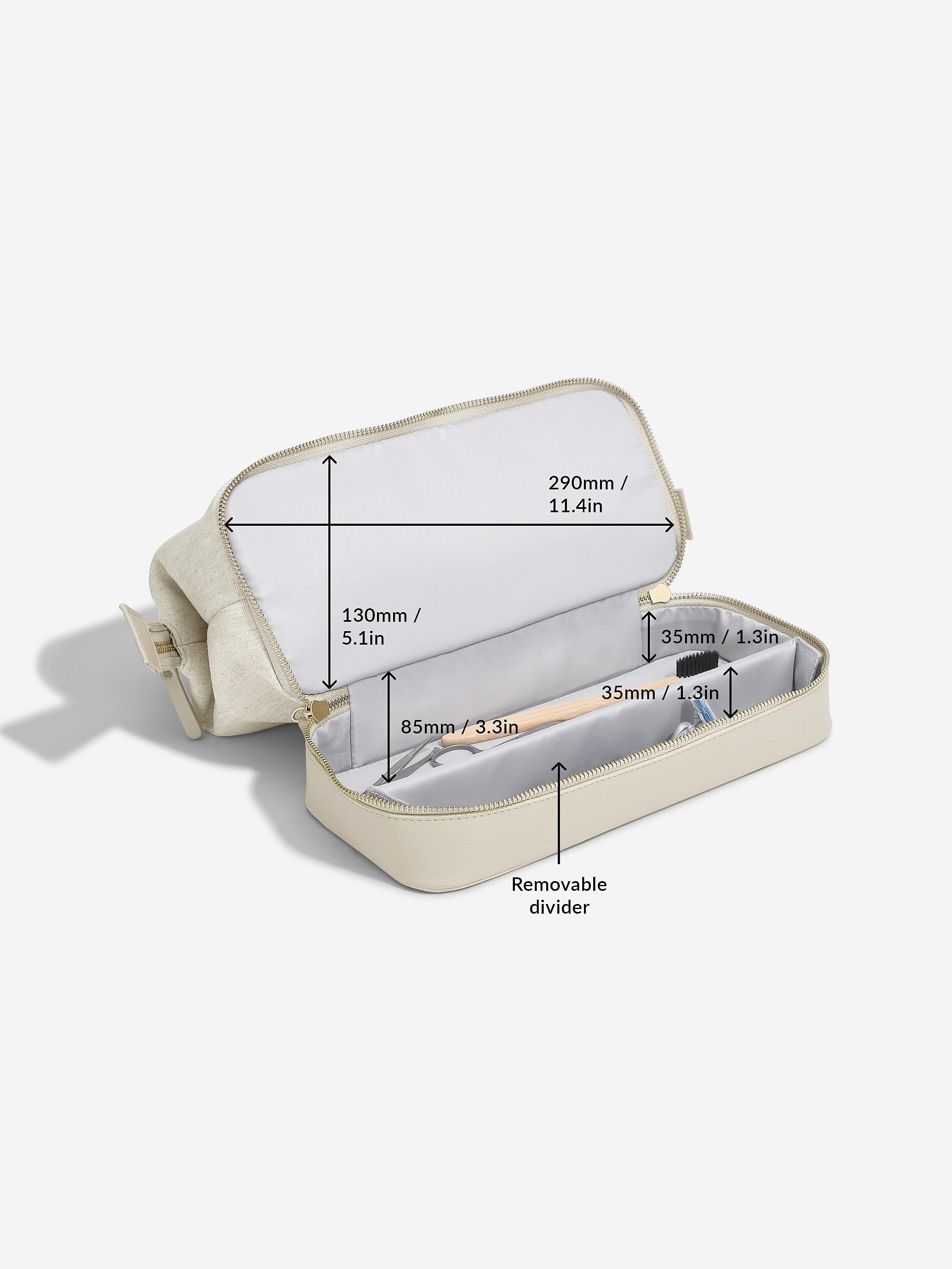 Oatmeal & Linen Washbag