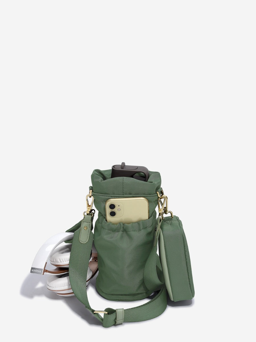 Green Recycled Nylon Bottle Bag - Bottle Bag - Stackers Australia