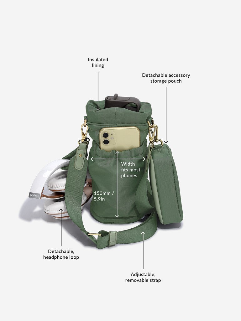 Green Recycled Nylon Bottle Bag Stackers