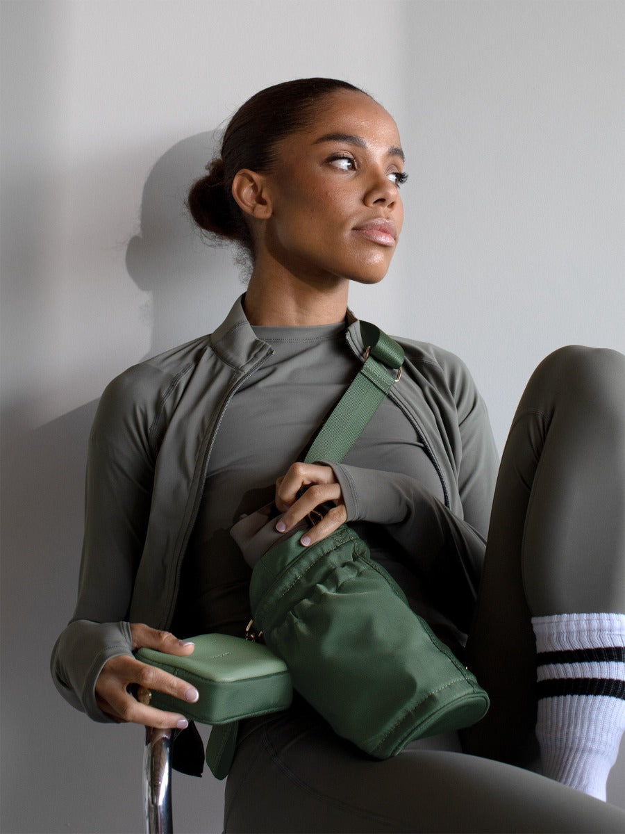 Green Recycled Nylon Bottle Bag - Bottle Bag - Stackers Australia