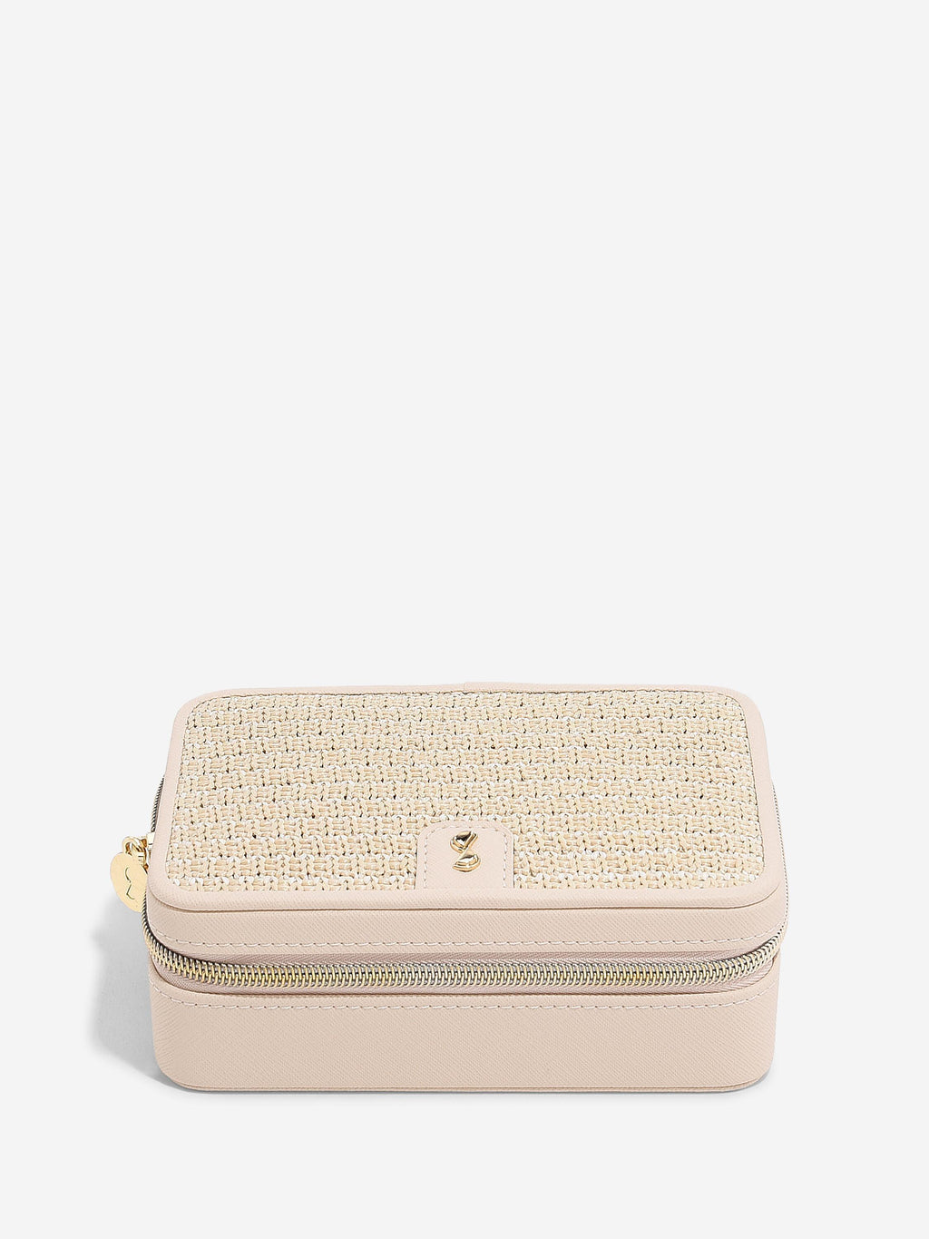 BLUSH RAFFIA LUXURY JEWELLERY BOX