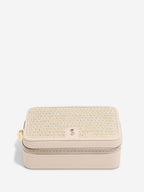 BLUSH RAFFIA LUXURY JEWELLERY BOX