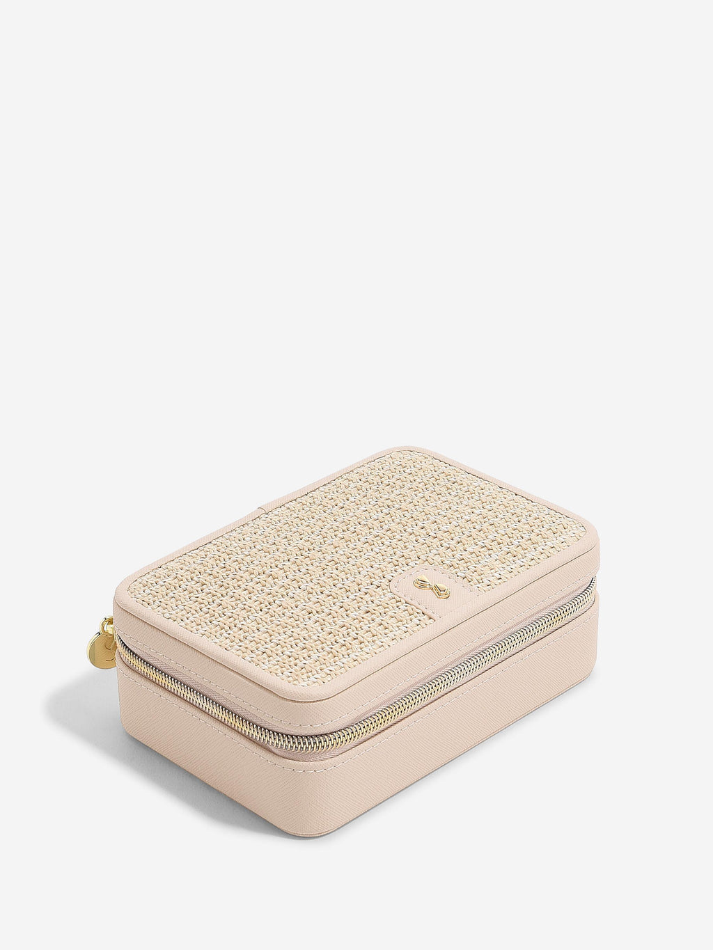 BLUSH RAFFIA LUXURY JEWELLERY BOX