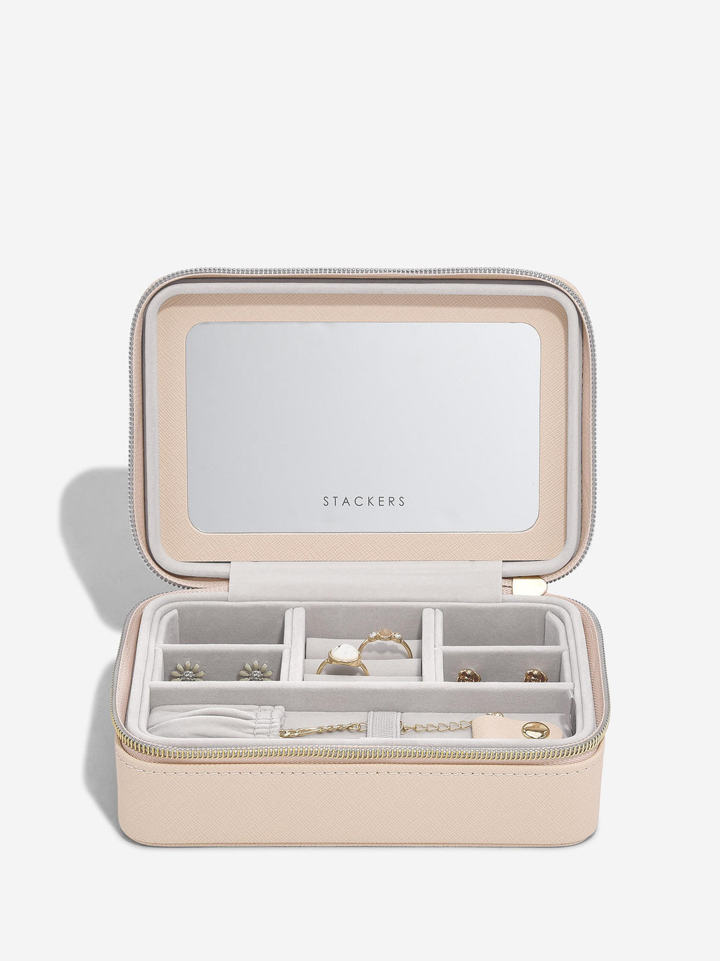 BLUSH RAFFIA LUXURY JEWELLERY BOX