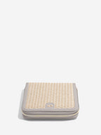 TAUPE RAFFIA TRAVEL JEWELLERY BOX