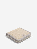 TAUPE RAFFIA TRAVEL JEWELLERY BOX