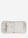 Taupe & Raffia Medium Travel Jewellery Roll