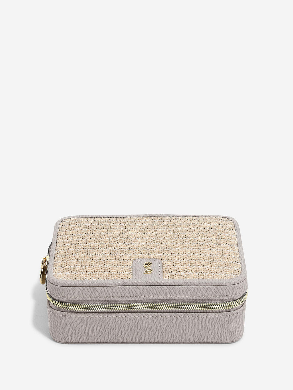 TAUPE RAFFIA LUXURY JEWELLERY BOX