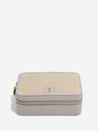 TAUPE RAFFIA LUXURY JEWELLERY BOX