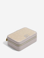 TAUPE RAFFIA LUXURY JEWELLERY BOX