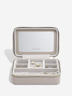 TAUPE RAFFIA LUXURY JEWELLERY BOX