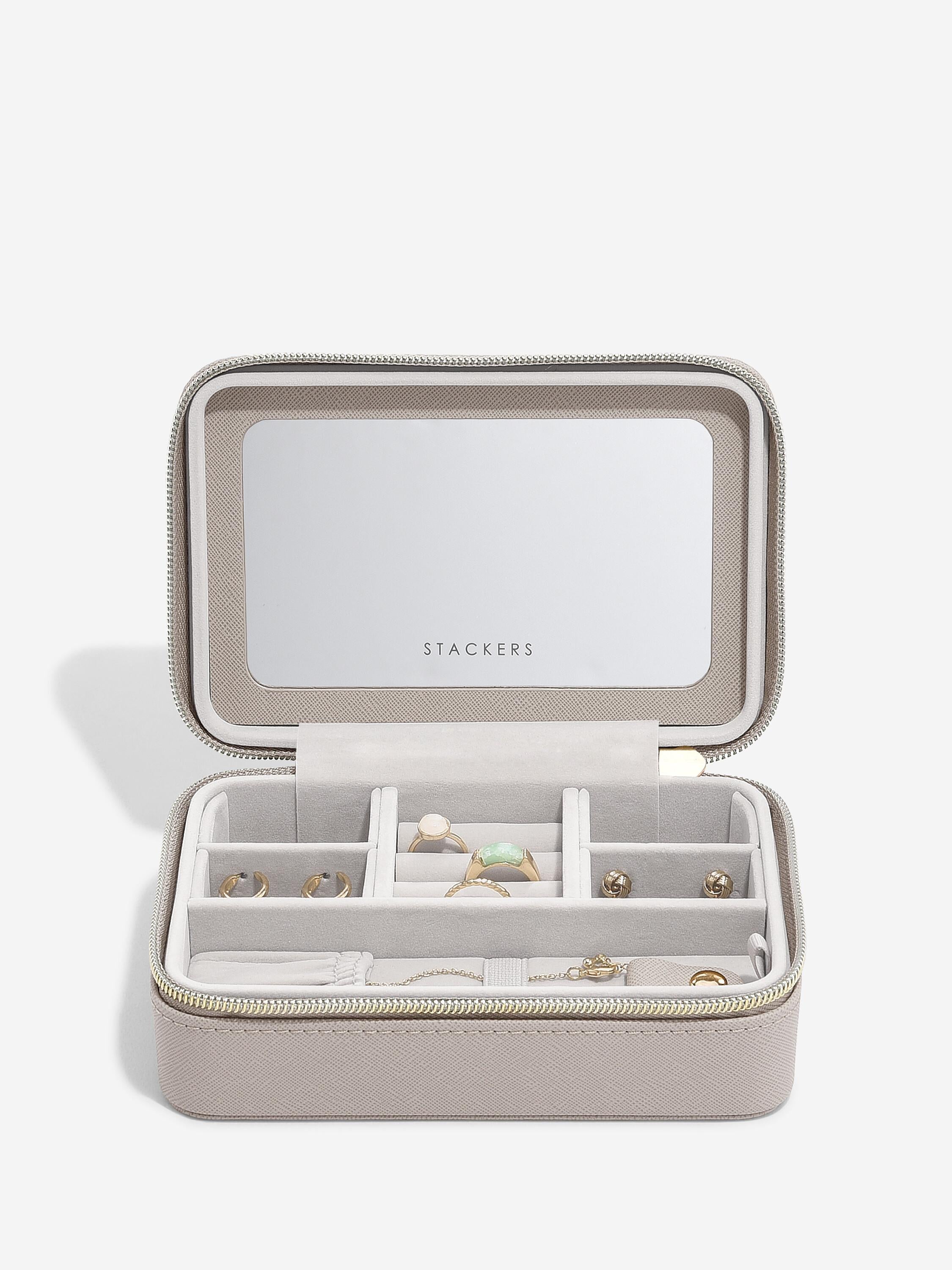 TAUPE RAFFIA LUXURY JEWELLERY BOX