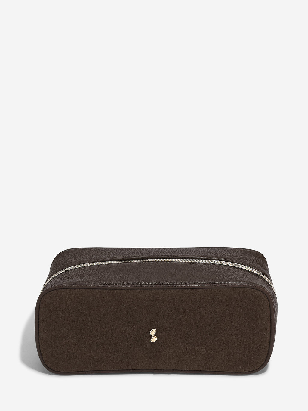 Suede Two Tone Pop Up Make Up Bag