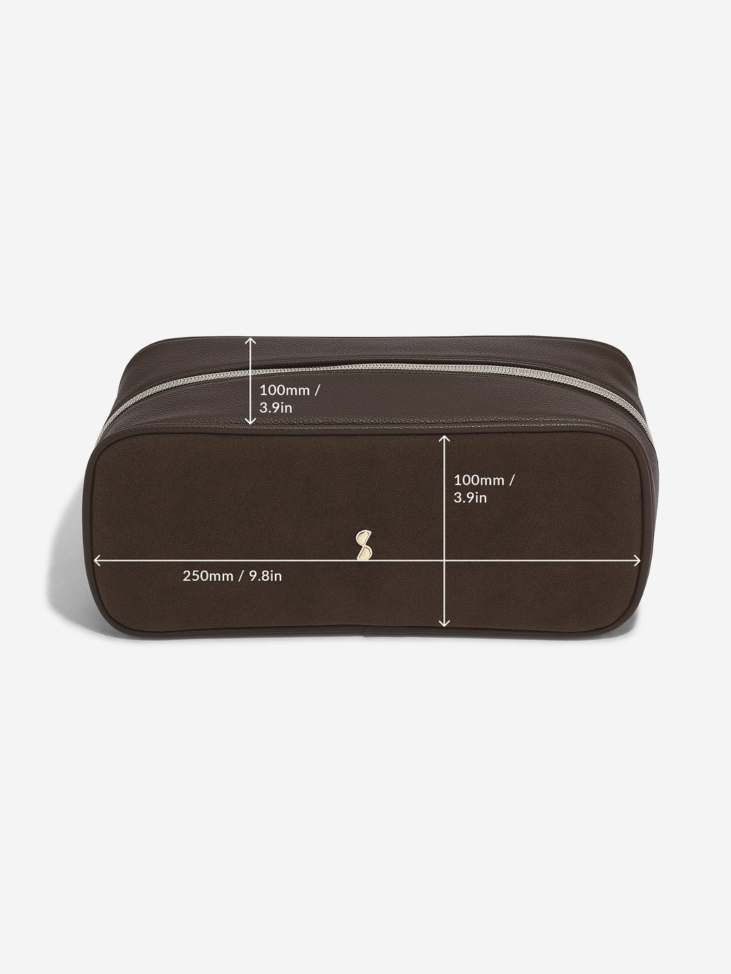 Suede Two Tone Pop Up Make Up Bag