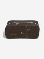 Suede Two Tone Pop Up Make Up Bag