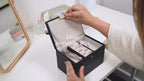 Navy Croc Mini Jewellery Box Stackers