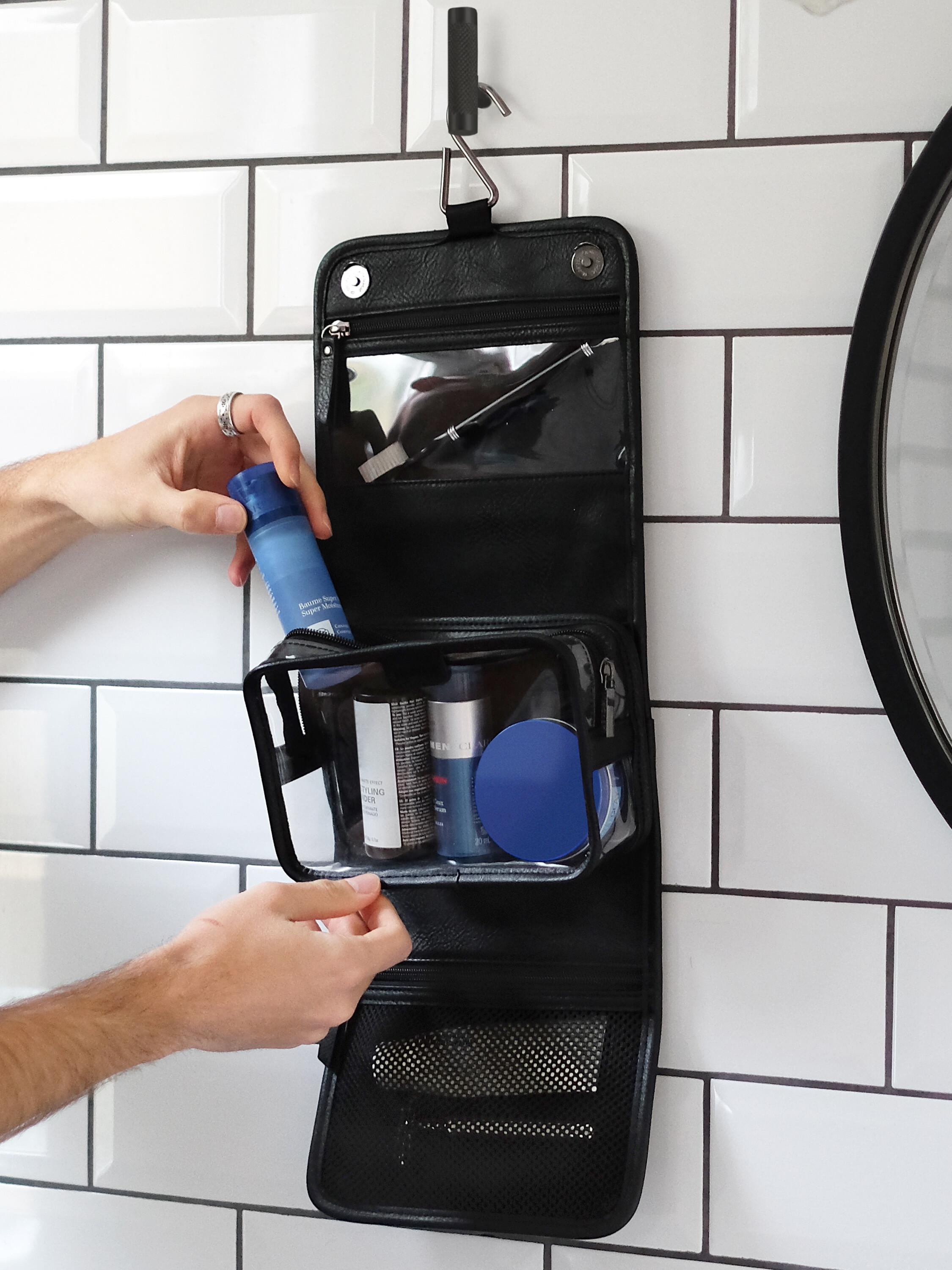 Black Small Hanging Washbag