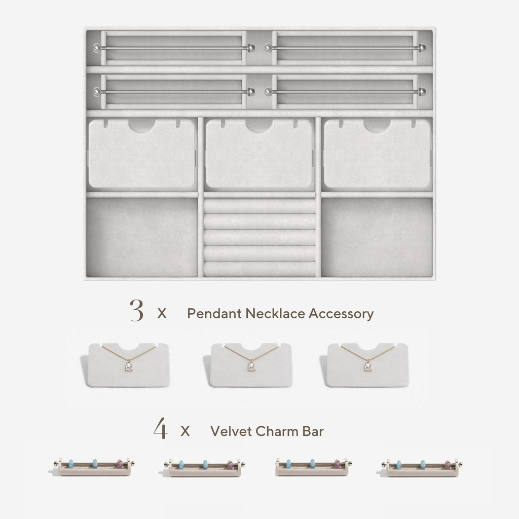 The Classic Lid Accessory Bundle - Jewellery Box Accessories - Stackers Australia