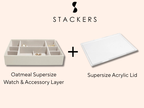 Supersize Display Lid & Oatmeal Supersize Watch & Accessory Layer Bundle