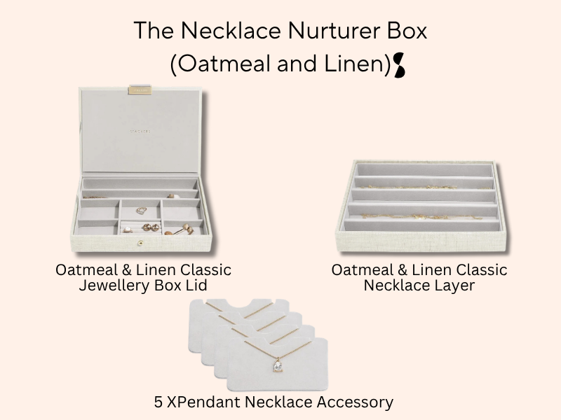 The Necklace Nurturer Box (Oatmeal & Linen)