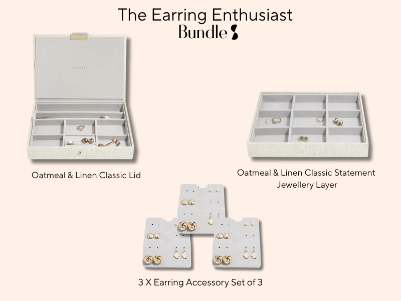 The Earring Enthusiast (Oatmeal & Linen)