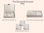 The Earring Enthusiast Box (Taupe) - Jewellery Box - Stackers Australia