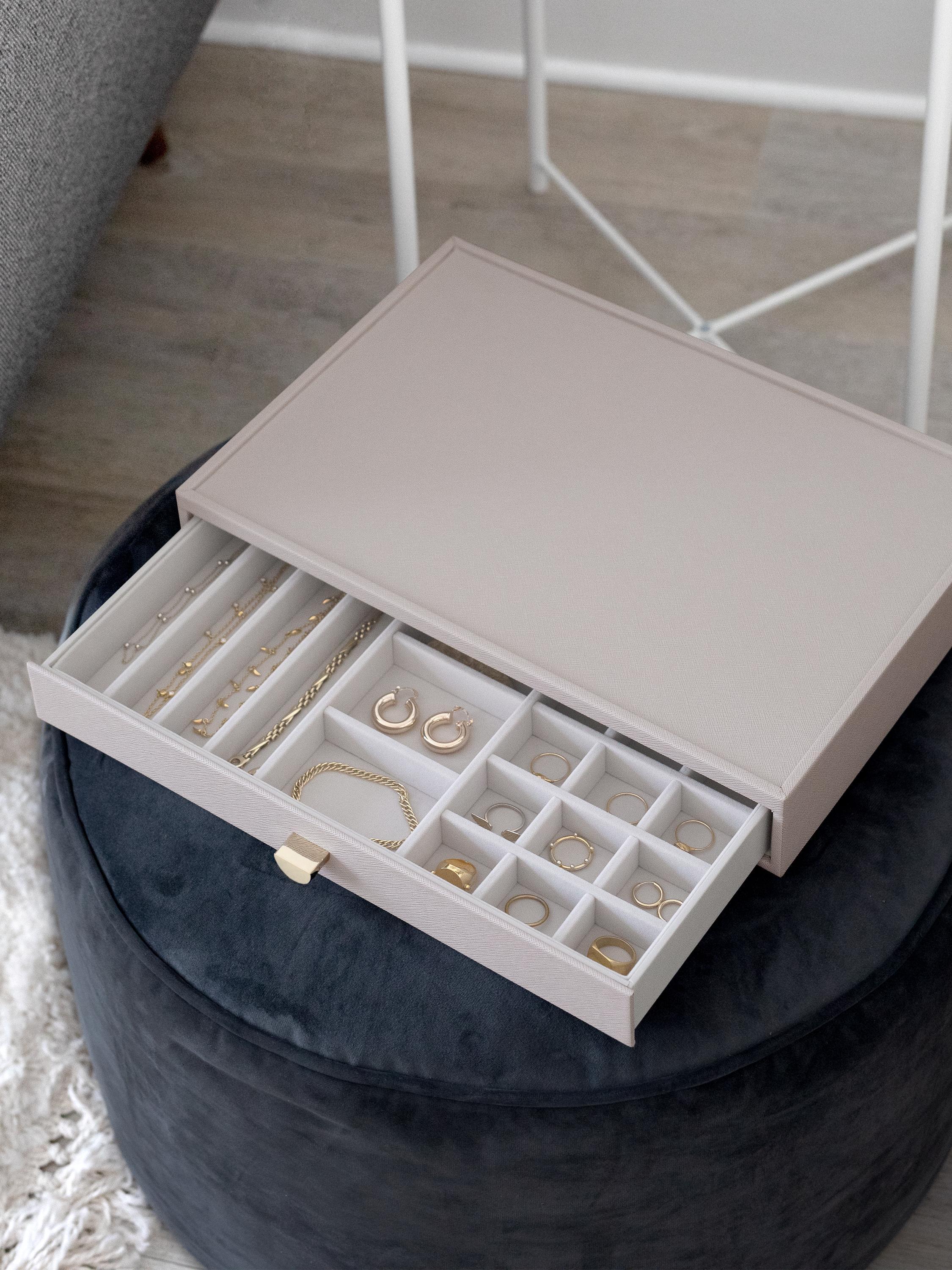 Taupe Supersize All In One Jewellery Drawer Layer - Jewellery Box Layer - Stackers Australia