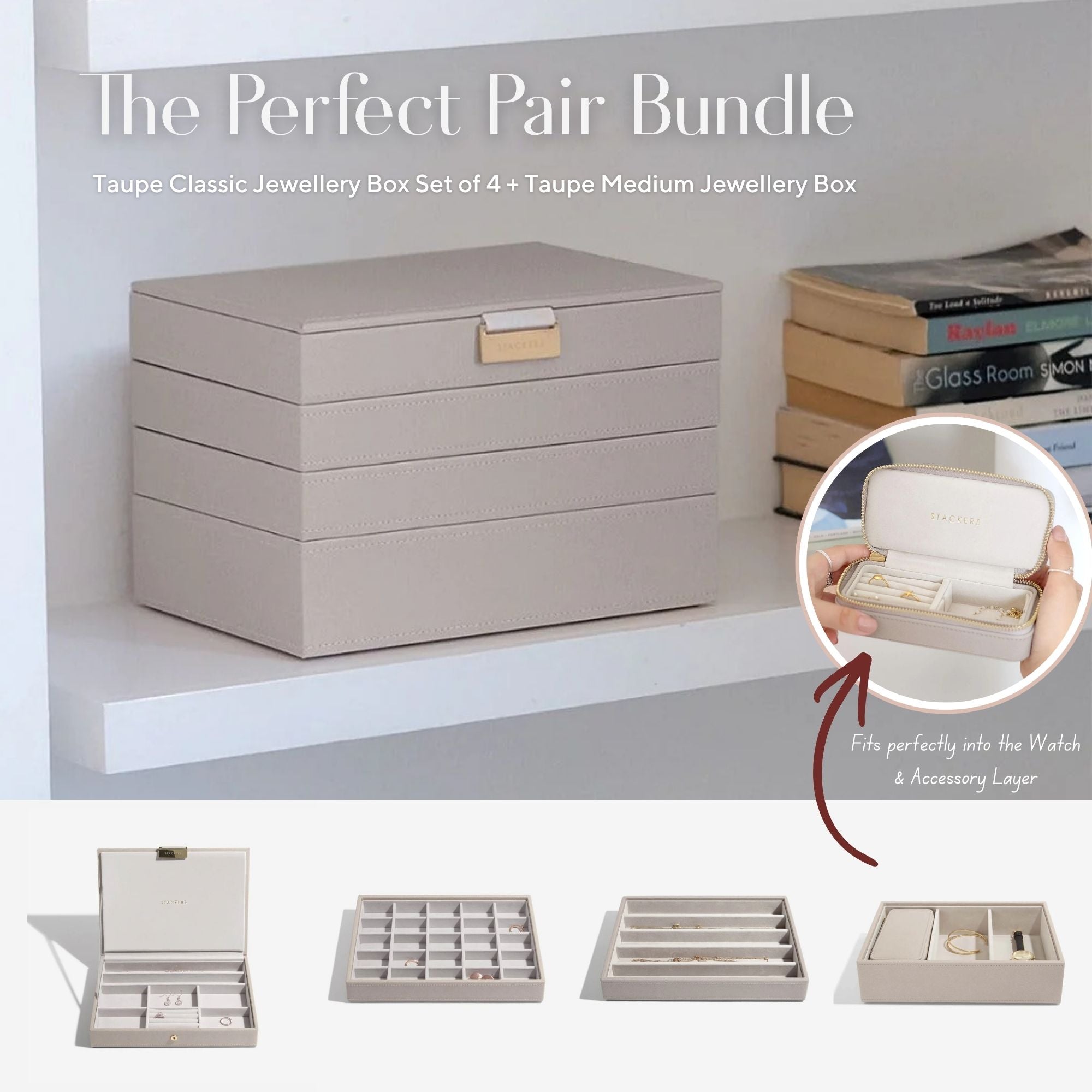 The Perfect Pair Bundle - Jewellery Box - Stackers Australia