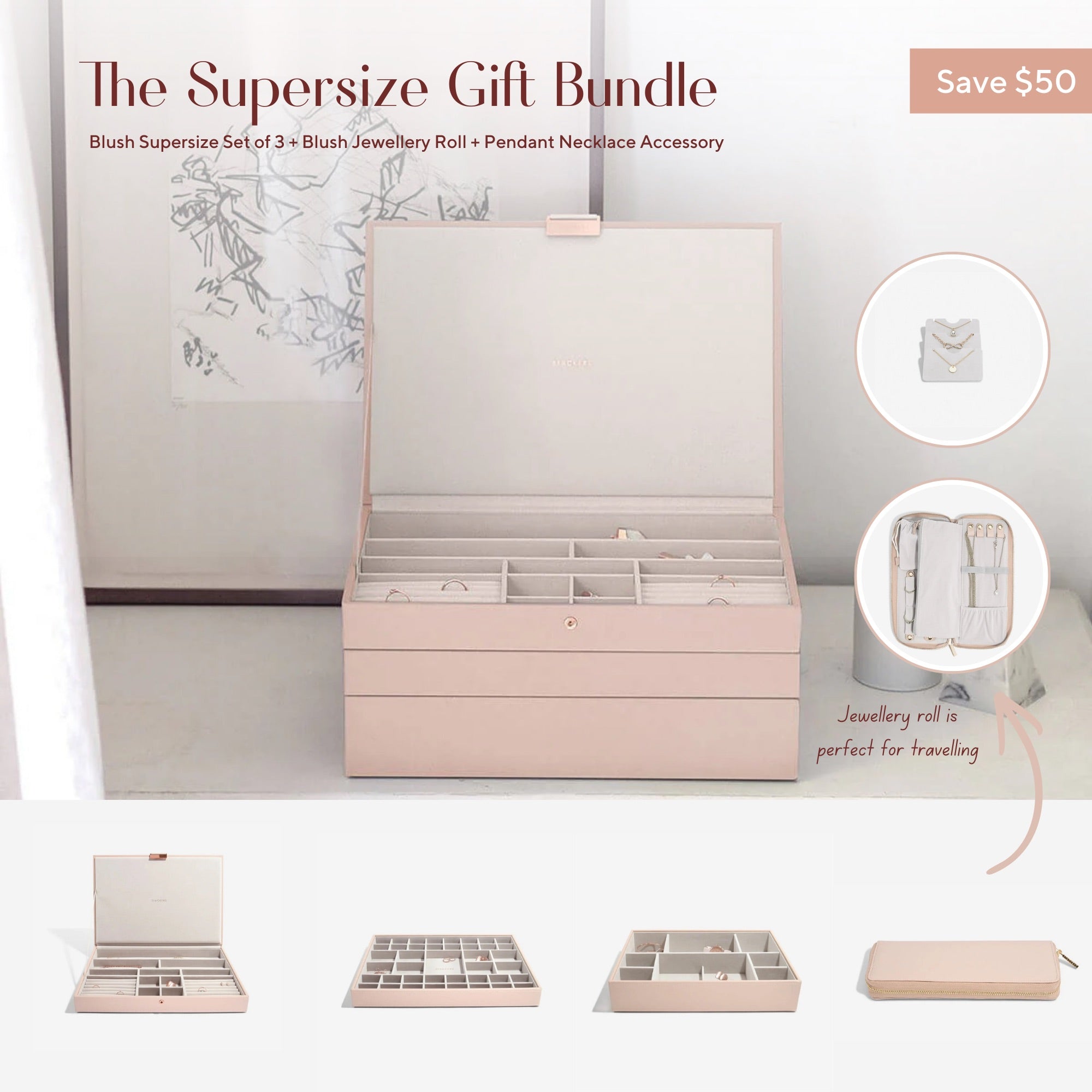The Supersize Gift Bundle - Jewellery Box - Stackers Australia
