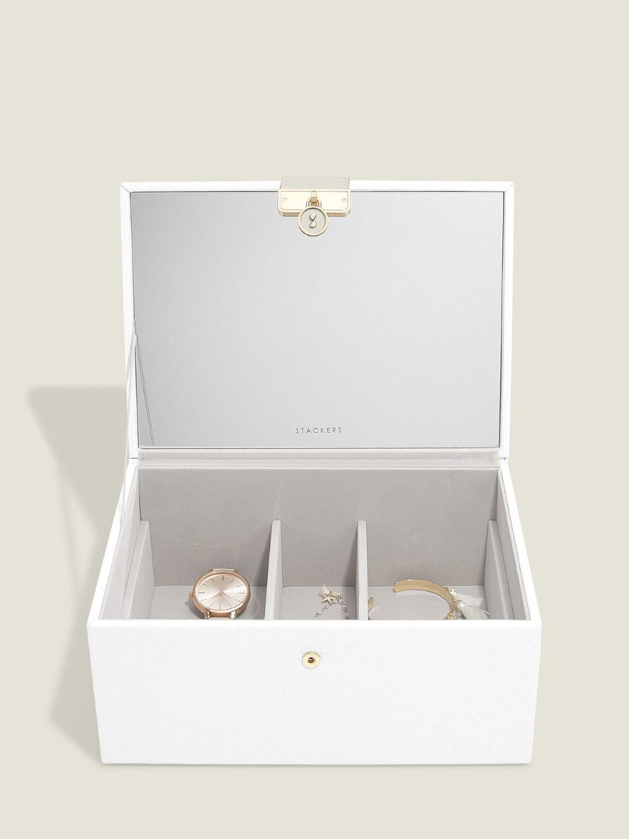 White Luxury Classic Jewellery Box Stackers