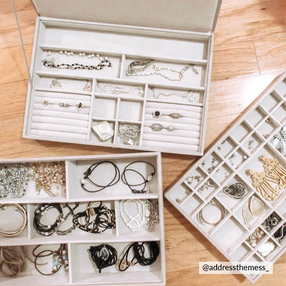 Taupe Supersize Jewellery Box Stackers