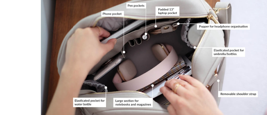 Taupe Handbag Stackers