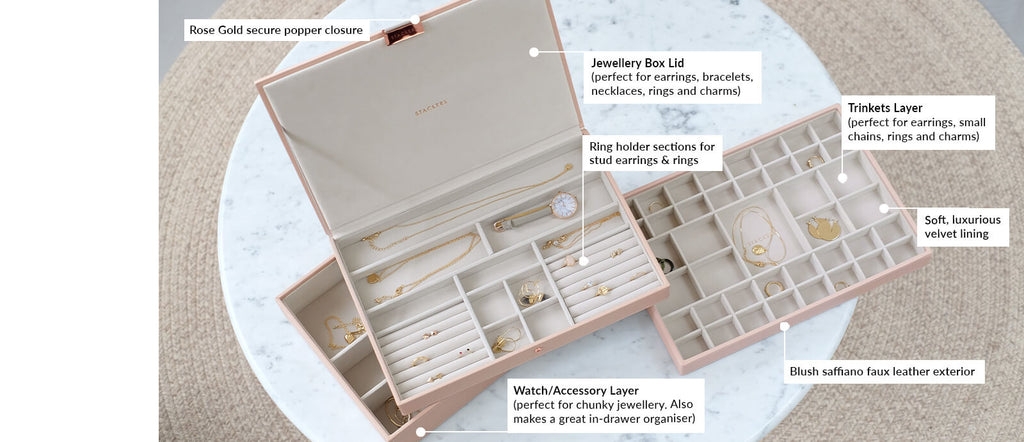 Blush Supersize Jewellery Box Stackers