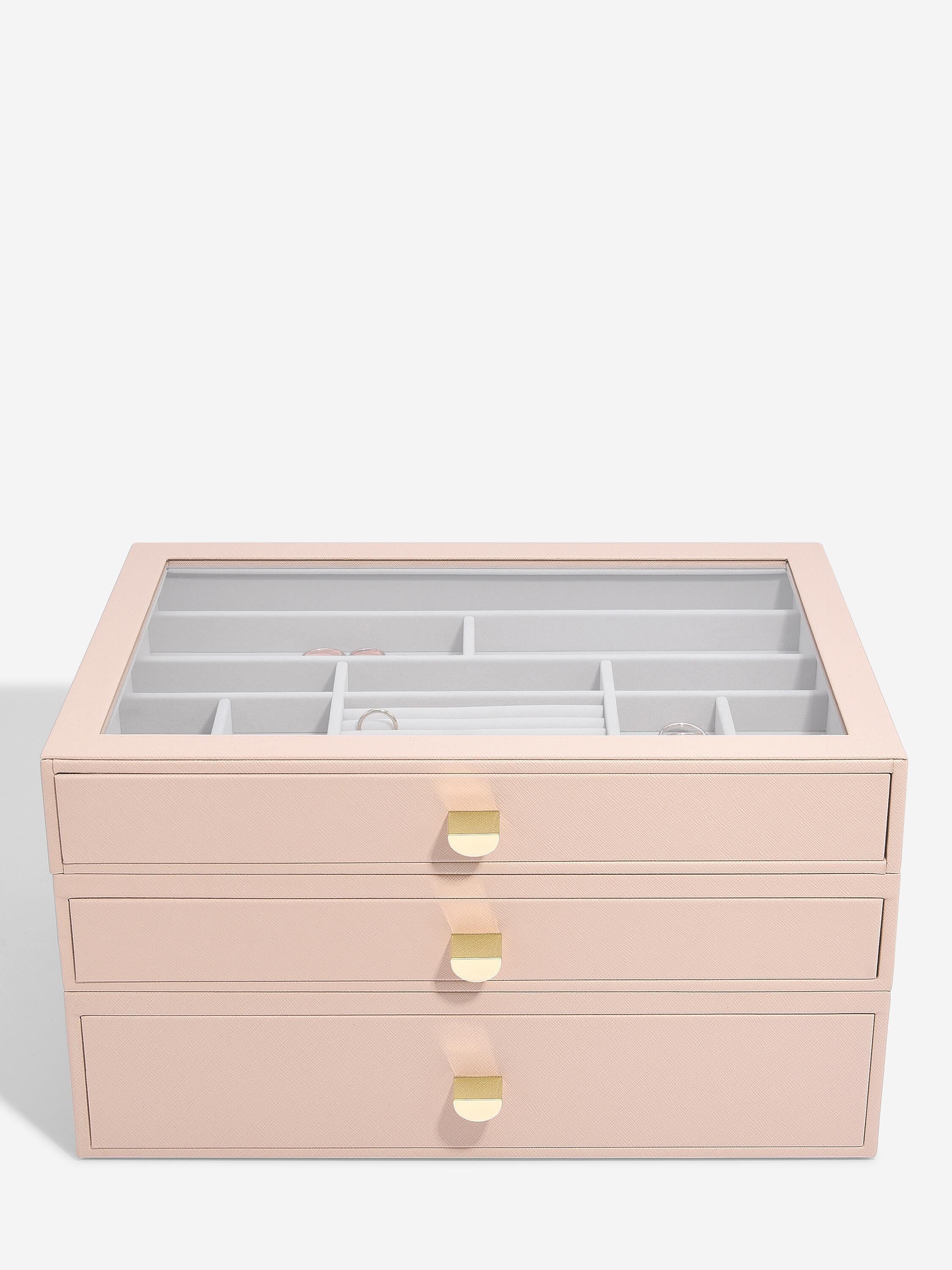 Blush Supersize Jewellery Box (with drawers) - Jewellery Box - Stackers Australia