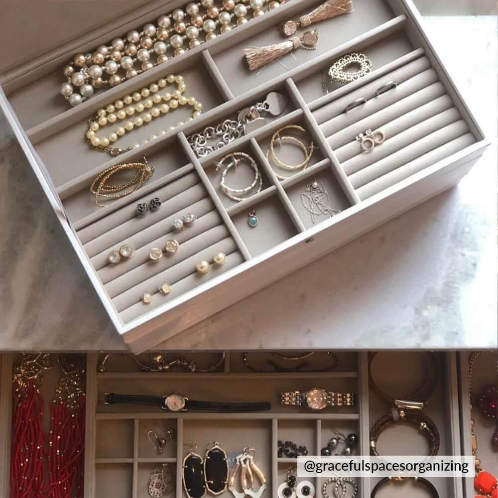 Taupe Supersize Jewellery Box Stackers
