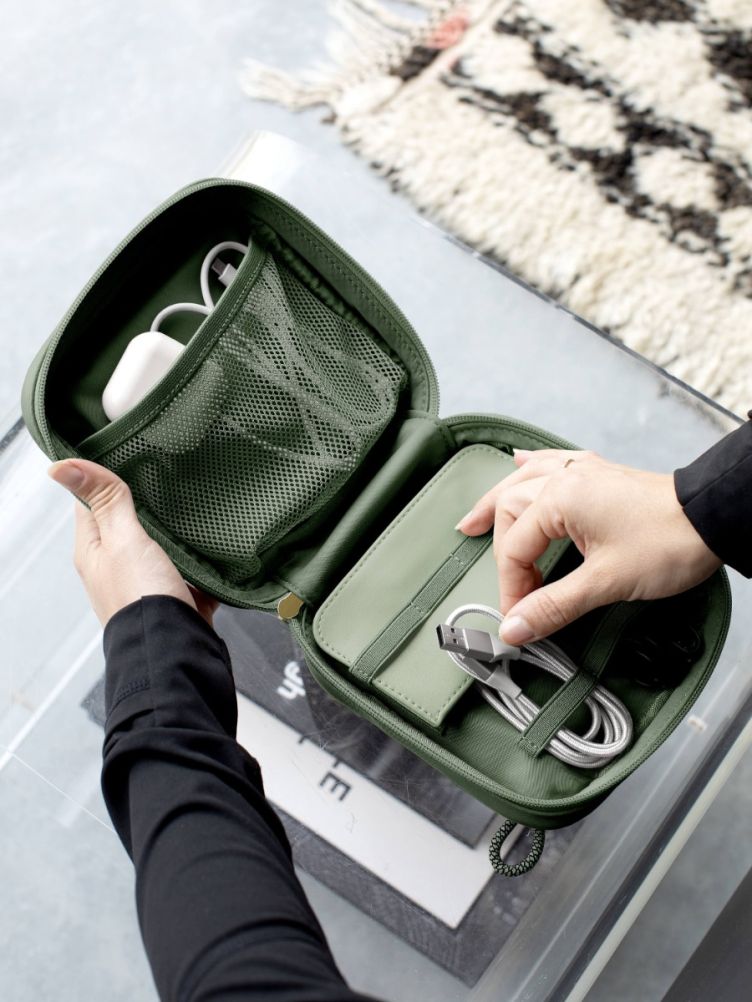 Green Nylon Square Cable Tidy