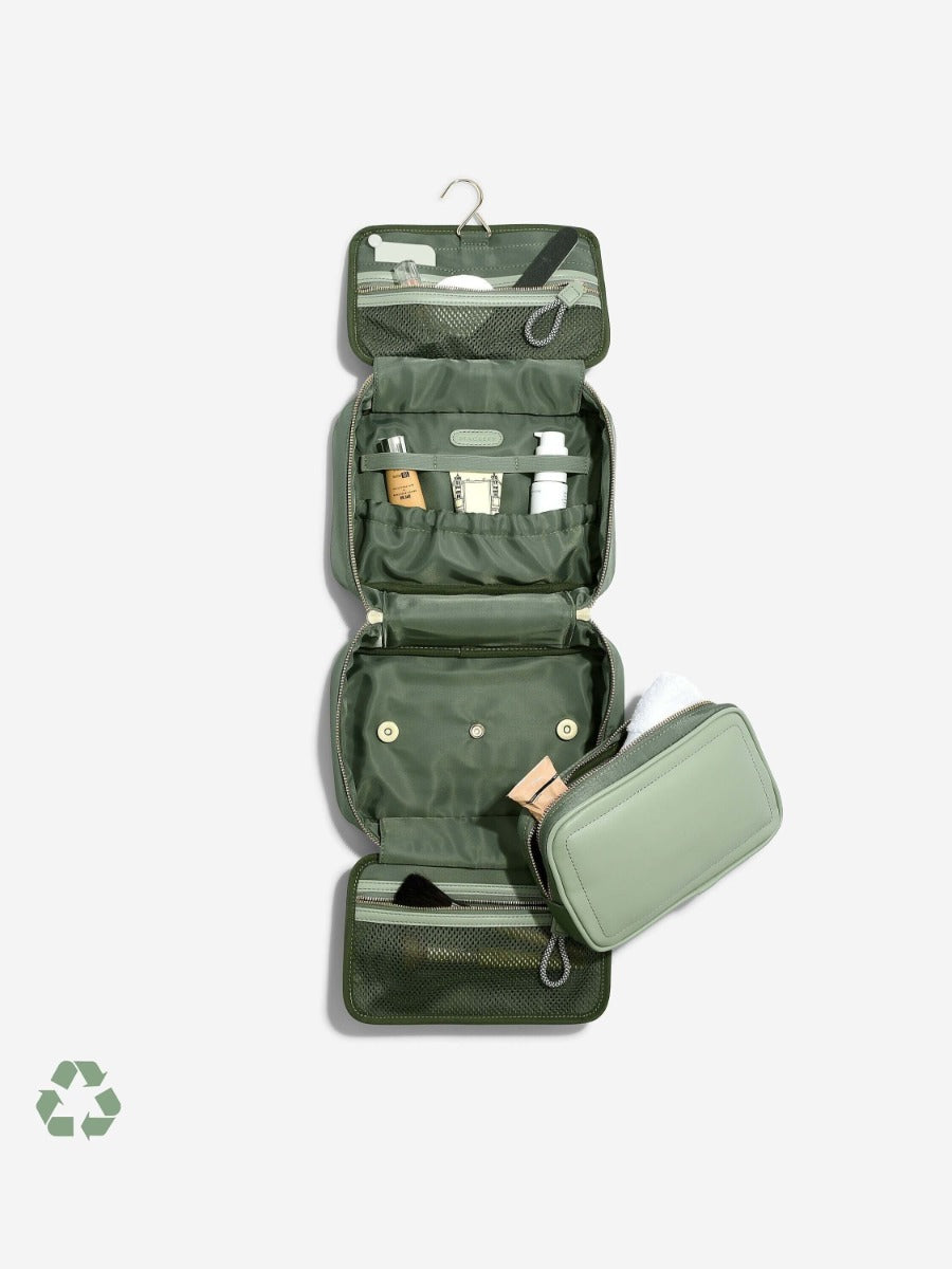 Green Recycled Nylon Washbag Stackers