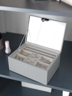 Pebble Grey Luxury Classic Jewellery Box Stackers