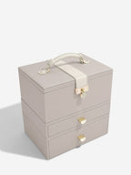 Taupe Luxury Classic Jewellery Box Stackers