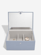 Dusky Blue Luxury Classic Jewellery Box Stackers