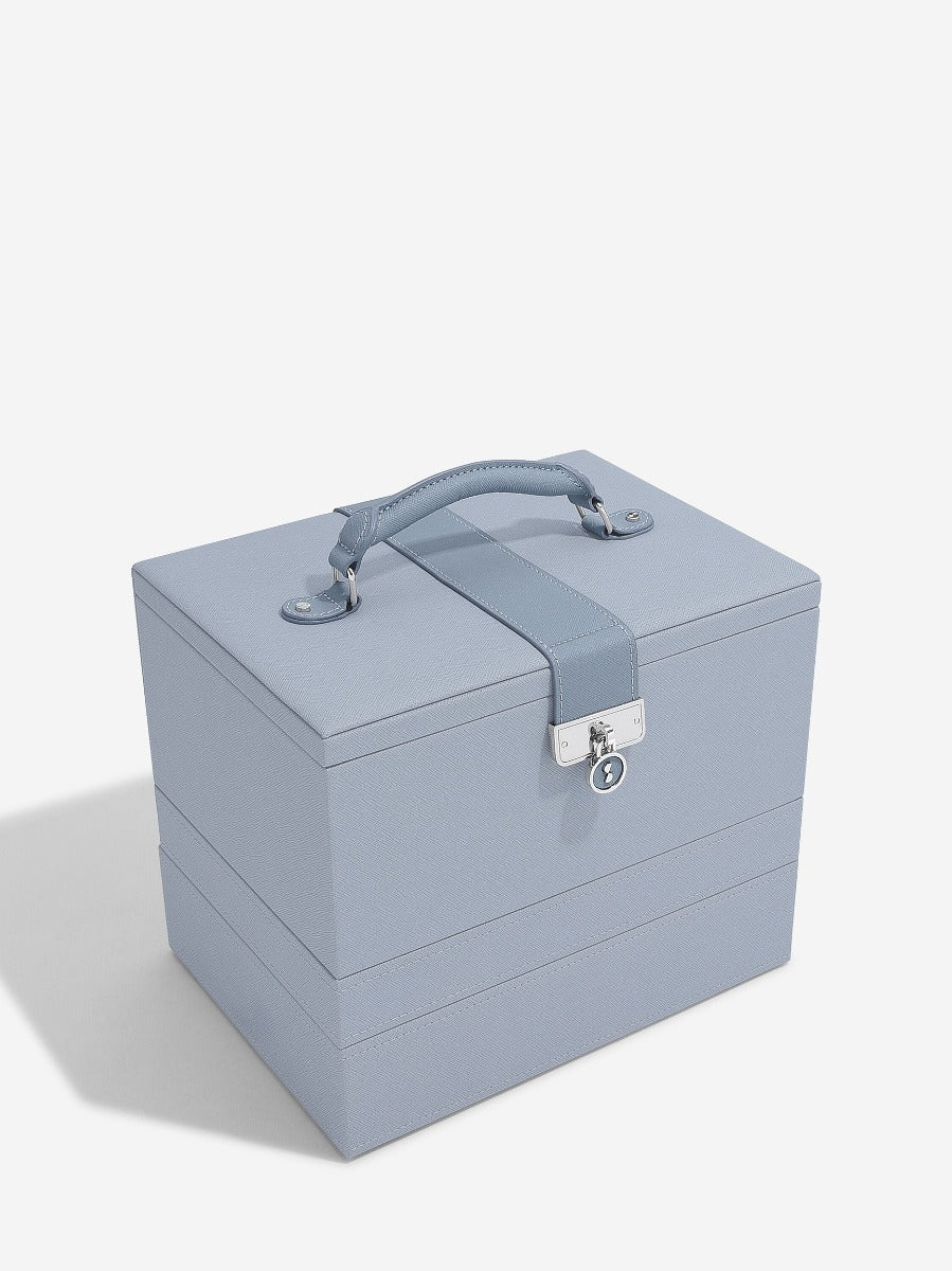 Dusky Blue Luxury Classic Jewellery Box Stackers