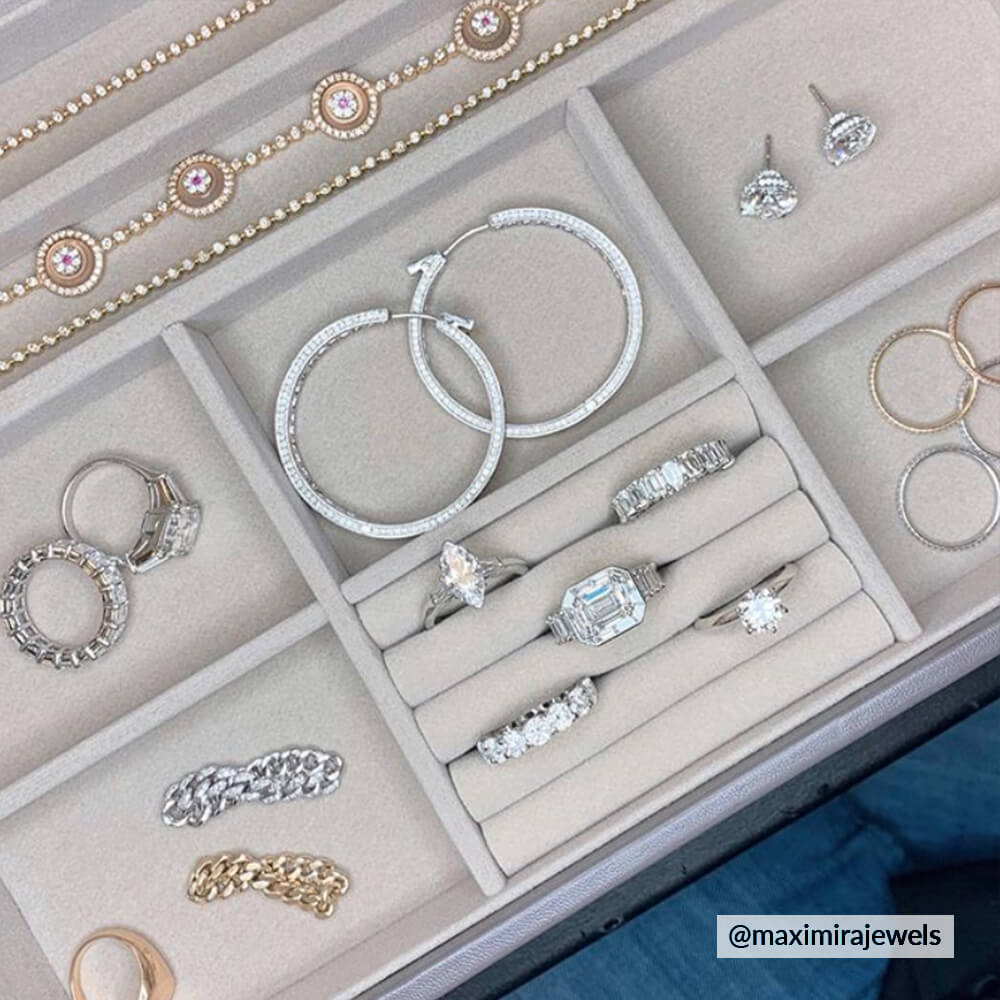 Dusky Blue Classic Jewellery Box Stackers