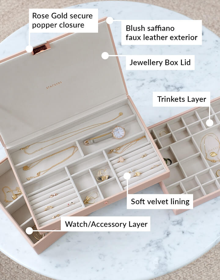 Blush Supersize Jewellery Box Stackers