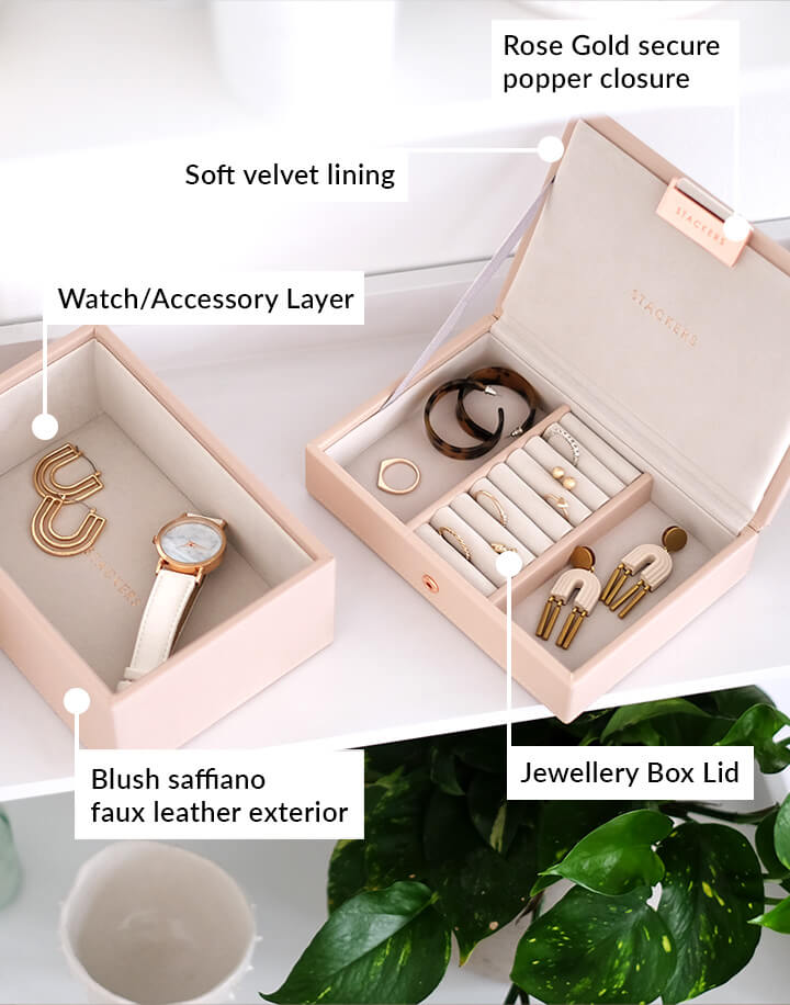 Blush Mini Jewellery Box Stackers