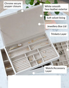 White Supersize Jewellery Box Stackers