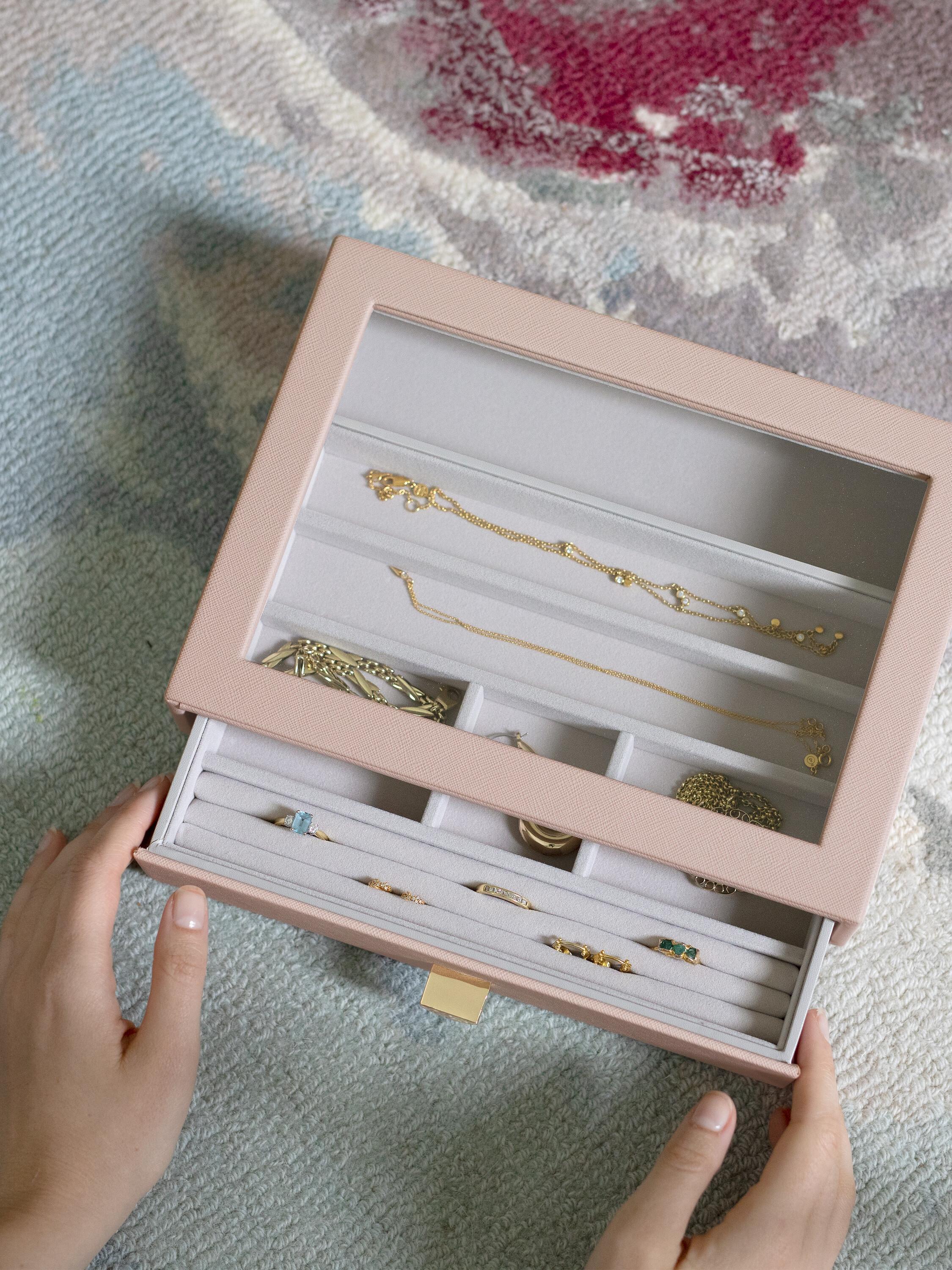 Blush Pink Classic Jewellery Box Display Drawer