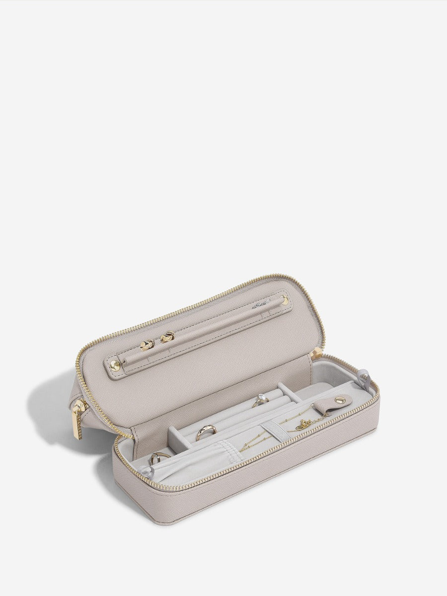 Taupe Cosmetic and Jewellery Bag - Makeup Bag - Stackers Australia