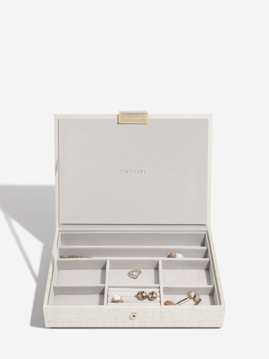 Oatmeal & Linen Classic Jewellery Box