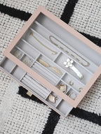 Blush Supersize Glass Lid Drawer Layer