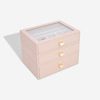 Blush Classic Drawers Set Of 3 Stackers